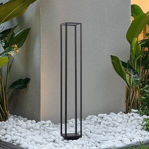 Lucande LED svetlo na chodník Thorvid, výška 120 cm, čierna, Čierna, Hliník, Moderný, Osvetlenie príjazdovej cesty
