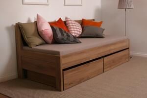 BMB TINA - masívna dubová posteľ 90 x 200 cm bez podrúčok