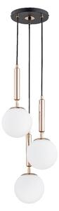 Luster na lanku VOLDA 3xE14/10W/230V pr. 28 cm mosadz