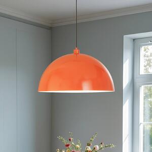 Závesné svietidlo Kure, oranžové, kov, Ø 60 cm, E27, Žltá / oranžová, Kuchyňa, kov, Moderný, Závesné svietidlo