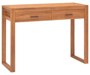 Písací stôl s 2 zásuvkami 100x40x75 cm, tíkové drevo