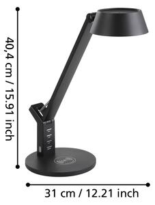 Eglo 99832 - stmievateľná dotyková LED stolná lampa BANDERALO LED/4,8W/230V čierna