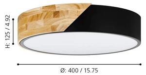 Eglo 99388 - Stropné svietidlo GRIMALDINO 2xE27/28W/230V