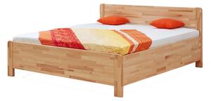 BMB SOFI PLUS - masívna dubová posteľ s úložným priestorom 160 x 200 cm