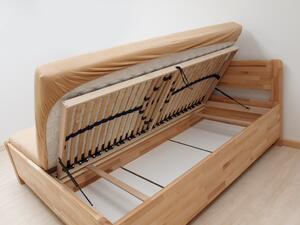 BMB SOFI PLUS - masívna dubová posteľ s úložným priestorom 120 x 200 cm