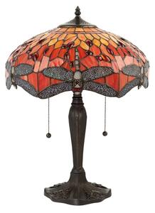 Endon 64093 - Stolová lampa Tiffany DRAGONFLY 2xE27/60W/230V priemer 41 cm