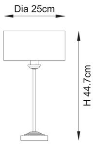 Endon 110728 - Stolná lampa HIGHCLERE 1xE14/7W/230V béžová/mosadz
