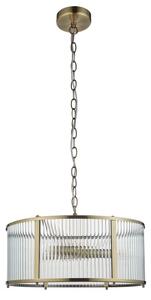 Endon 106282 - Závesný luster RIDGETON na reťazi 3xE14/6W/230V, mosadz