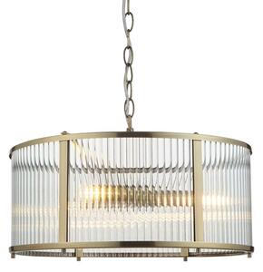 Endon 106282 - Závesný luster RIDGETON na reťazi 3xE14/6W/230V, mosadz