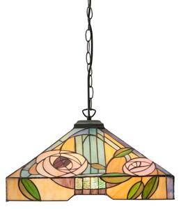 Endon 64384 - Závesný luster na reťazi Tiffany WILLOW 3xE27/60W/230V