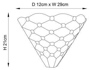 Endon 64302 - Nástenné svietidlo Tiffany PEARL 1xE14/40W/230V