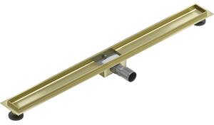 Mexen Flat telo pre lineárny odtok 90 cm, zlatý kartáčovaný - 1A15090