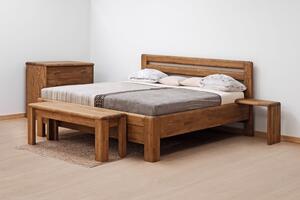 BMB ADRIANA LUX - masívna dubová posteľ 140 x 200 cm