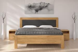 BMB ADRIANA STAR - masívna dubová posteľ s čalúneným čelom 180 x 200 cm