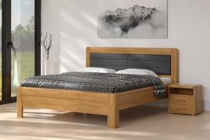 BMB ADRIANA STAR - masívna dubová posteľ s čalúneným čelom 90 x 200 cm