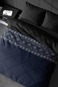 Luxusné flanelové obliečky Saga modrá 200x220 cm