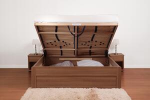 BMB MARIKA FAMILY - masívna buková posteľ s úložným priestorom ATYP