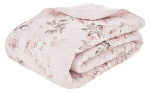 Ružová prikrývka cez posteľ Catherine Lansfield Rosalia, 220 x 230 cm