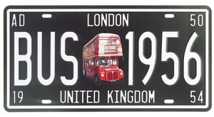 Retro tabuľa London Bus 30x15cm (Retro tabuľa na stenu - materiál kov, rozmery 300x150 mm (Š x V))