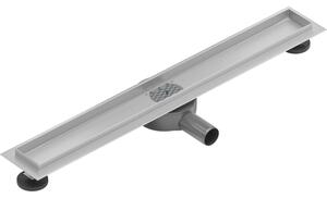 Mexen Flat nerezový sprchový žľab 50 cm s rotačným 360° sifónom - telo žľabu bez krytu, nerez, 1040050