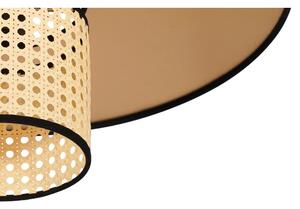 Duolla - Prisadený luster TOKYO RATTAN 1xE27/15W/230V pr. 50 cm zlatá/ratan