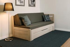 BMB TANDEM PLUS s roštom 90 x 200 cm - rozkladacia posteľ z lamina