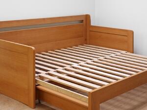 BMB TANDEM PLUS s roštom 90 x 200 cm - rozkladacia posteľ z lamina vysoká ľavá