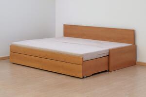 BMB TANDEM JORA s roštom a úložným priestorom 90 x 200 cm - rozkladacia posteľ z lamina bez podrúčok