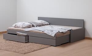 BMB TANDEM JORA s roštom a úložným priestorom 90 x 200 cm - rozkladacia posteľ z lamina