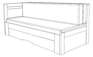 BMB TANDEM ORTHO bez roštov 90 x 200 cm - rozkladacia posteľ z lamina bez podrúčok