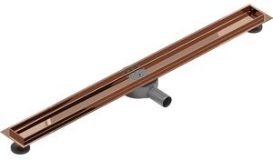 Mexen Flat 360° rotačný korpus pre lineárny odtok 80 cm, ružové zlato - 1640080