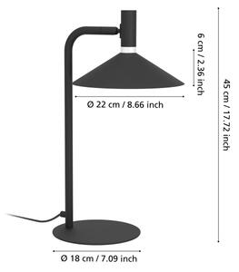 Eglo 902185 - LED RGBW stmievateľná stolná lampa CONOMAVILLA-Z LED/7,5W/230V čierna