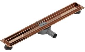 Mexen Flat 360° rotačný korpus pre lineárny odtok, 50 cm, ružové zlato - 1640050