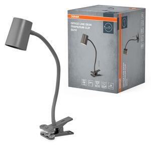 Osram - Stolná lampa s klipom DESK LINE 1xGU10/9W/230V sivá