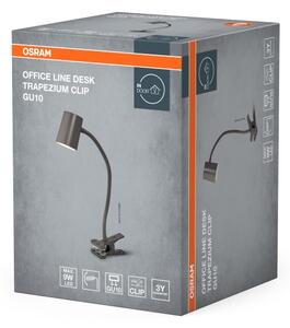 Osram - Stolná lampa s klipom DESK LINE 1xGU10/9W/230V sivá