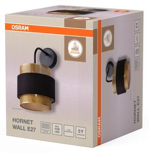 Osram - Nástenné svietidlo DECOR HORNET 1xE27/10W/230V čierna/zlatá