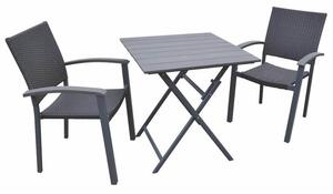 Asko a.s. CALVIN 449 - záhradný skládací stolík farba: šedá