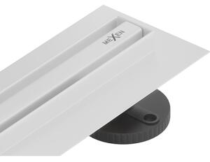 Mexen Flat 360° Slim sprchový žľab 50 cm, biela, 1241050