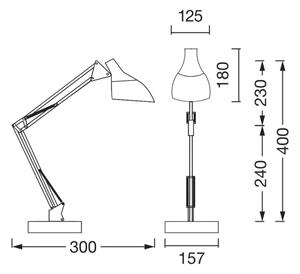 Osram - Stolná lampa DESK LINE 1xE27/11W/230V biela