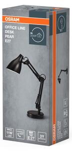Osram - Stolová lampa DESK LINE 1xE27/11W/230V čierna