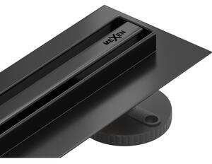 Mexen Flat 360° Slim sprchový žľab 50 cm, čierna matná, 1741050