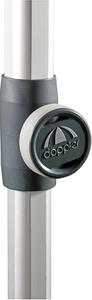 Doppler EXPERT 280 cm - slnečník s automatickým naklápaním kľukou šedý (kód farby: 827)