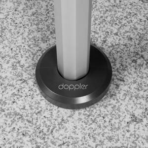 Doppler EXPERT 350P – záhradný slnečník s bočnou tyčou světle šedý (kód farby T827)