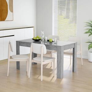 Jedálenský stôl betónovo-sivý 140x74,5x76 cm drevotrieska