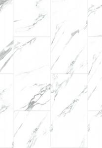 Mexen Glacier White vinylové panely 610 x 305 mm SPC 6,5 mm, IXPE 1,5 mm, 4 V-drážka, Jazz White - F1151-0610-305-505-4V1-90