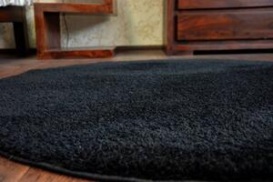 Koberec Micro fiber soft shaggy čierny