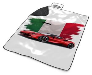 Sablio Plážová deka Ferrari Talianska vlajka: 200x140 cm