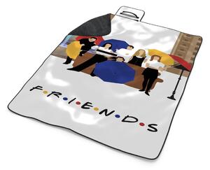 Sablio Plážová deka Seriál Priatelia FRIENDS Gauč pri fontáne: 200x140 cm