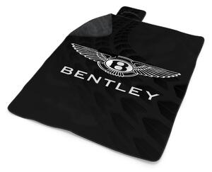 Sablio Plážová deka Logo Bentley Čierny: 200x140 cm