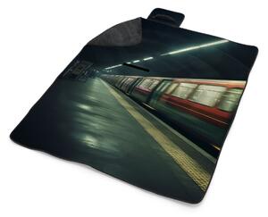 Sablio Plážová deka Metro na tmavej stanici: 200x140 cm